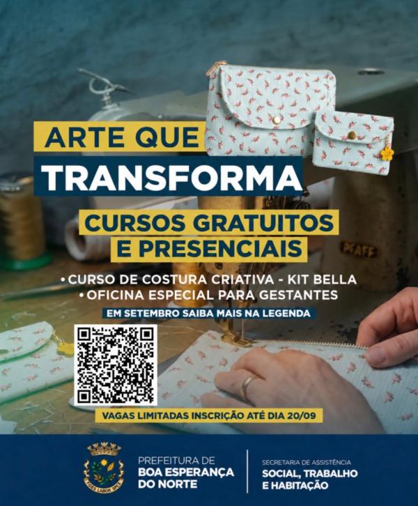 thumb__600_0_0_0_auto Projeto Arte que Transforma oferece cursos gratuitos de qualificação em setembro